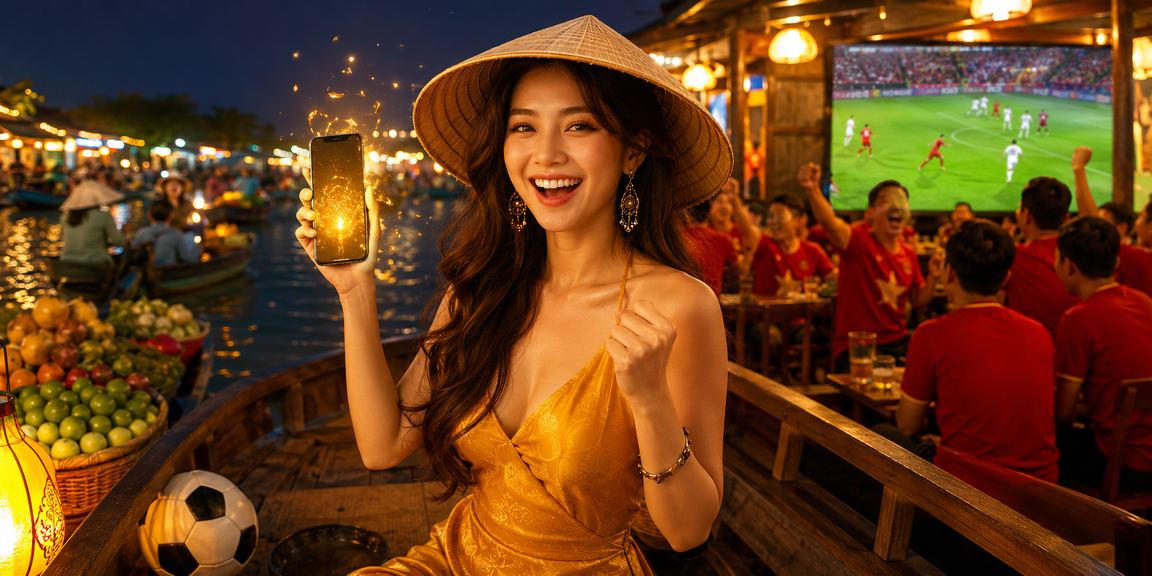 Người hâm mộ bóng đá tại chợ đêm Cần Thơ theo dõi kèo và ưu đãi thể thao