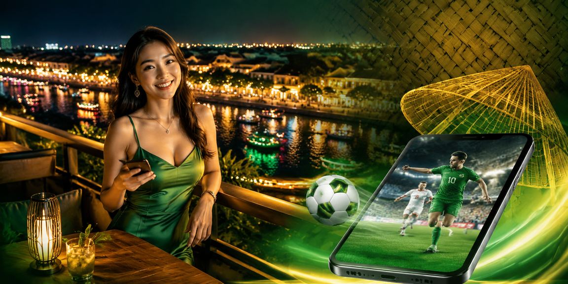 Người dùng vùng Mekong đội nón lá theo dõi kết quả cược và giao dịch tài chính trực tuyến